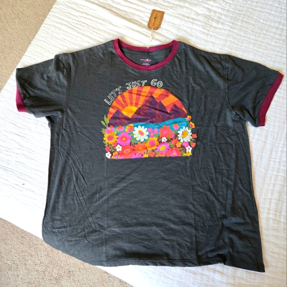 Oversized Natural Life tee